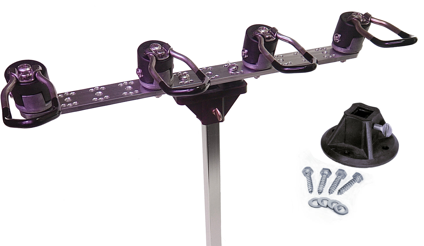 1.25” Loop Bee Ready Adjustable Holder w/ Riser and Mount Set