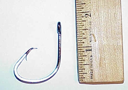 25 - Seven Chemically Sharpened 0.5625 6In Gap Circle Hooks