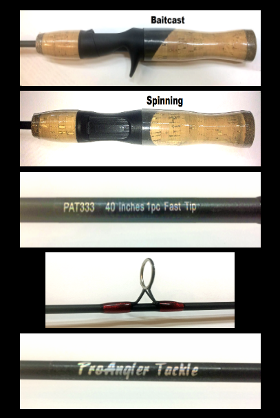 40 Inch Baitcast Rods With Ergonomic Cork Handle