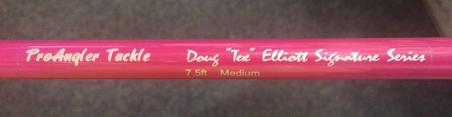 Six 7.5Ft Pink Medium Baitcast Eva Handle Rods
