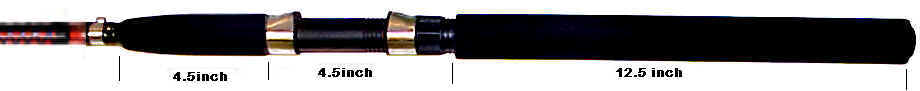 Five 7.5Ft Medium Baitcast Eva Handle Rods