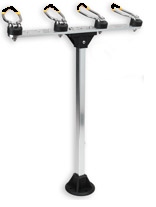 A picture of the side view of a tripod.